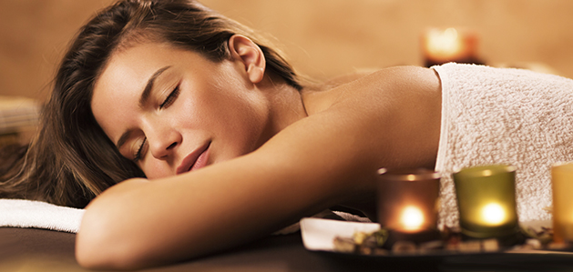 Woman getting massage